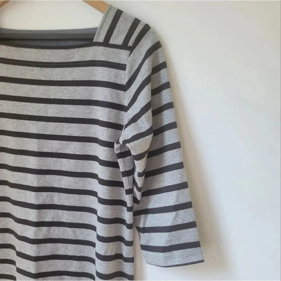 L.L.Bean Mariner Square Neck Striped Dress - Picture 6 of 9